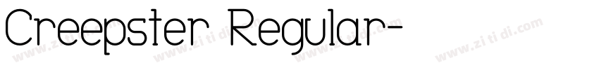 Creepster Regular字体转换